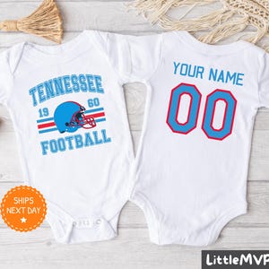 Mono de fútbol de Tennessee® - Mono de fútbol personalizado - Mono de fútbol lindo - Baby Shower de Tennessee
