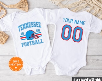 Tennessee Football Onesie® - Personalized Football Bodysuit - Cute Football Onesie® - Tennessee Baby Shower