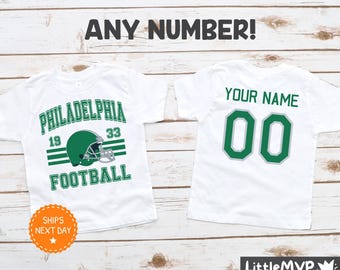 Philadelphia Football Kids Shirt - Personalized Football Shirt - Custom Kids Football Shirt - Philadelphia Fan Shirt