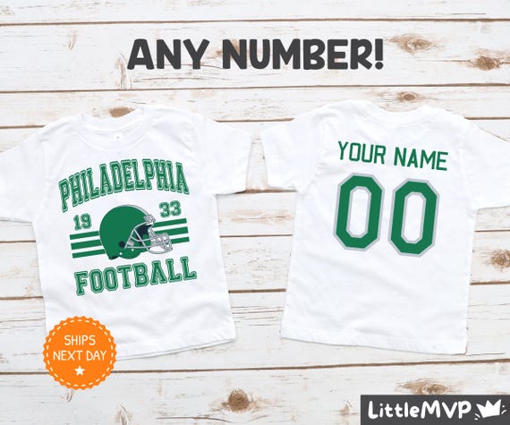 Philadelphia Football Kids Shirt - Personalized Football Shirt - Custom Kids Football Shirt - Philadelphia Fan Shirt