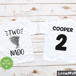 Two-nado Birthday Shirt - Tornado Birthday Tee - I&#39;m Two - Storm Chaser - 2nd Birthday - Two Shirt - Tornado Birthday Party