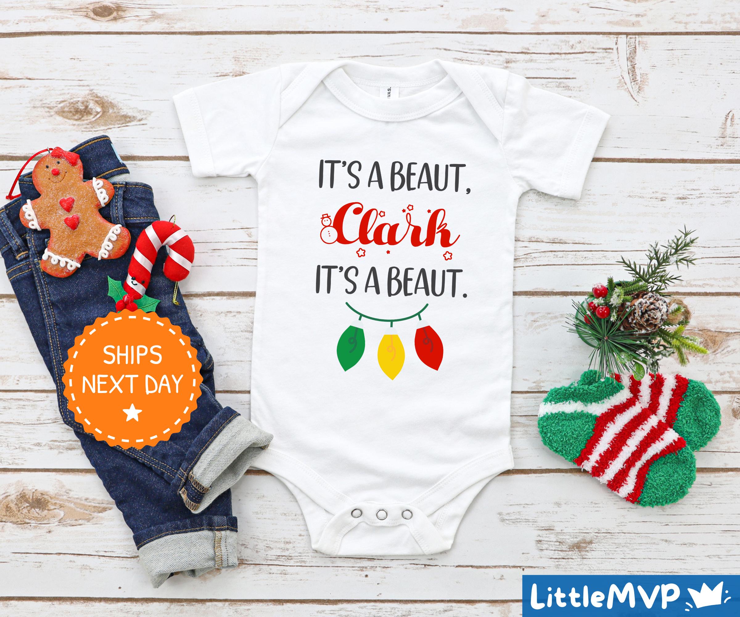 National Lampoon s Christmas Vacation Baby Onesie Funny Christmas Baby Onesie Cute Holiday Baby Onesie It s a Beaut Clark Onesie Etsy UK