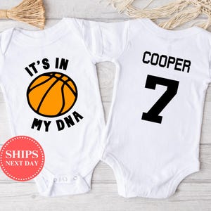 It&#39;s In My DNA Basketball Onesie®, Custom Basketball Onesie®, Cute Basketball Onesie®, Baby Boy Onesie®, Baby Girl Onesie®, Baby Shower Gift