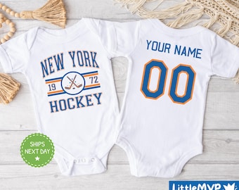 Mono de hockey de Nueva York® - Mono de hockey personalizado - Mono de hockey lindo - Baby Shower de Nueva York