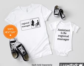 Regional Manager Shirt - Assistant to the Regional Manager - Dad and Son Matching Shirts - Family Matching T-Shirts - Fathers Day Gift