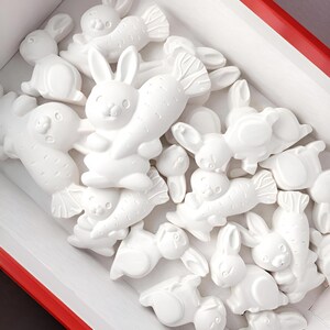 Kit para pintar figuras de yeso para niños, kit de manualidades de Pascua, set de pintura DIY. imagen 4