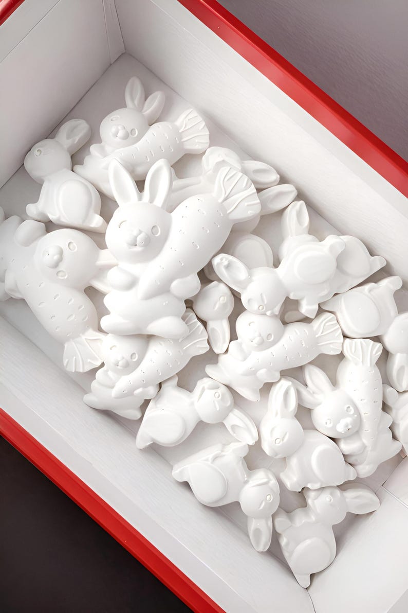 Kit para pintar figuras de yeso para niños, kit de manualidades de Pascua, set de pintura DIY. imagen 4