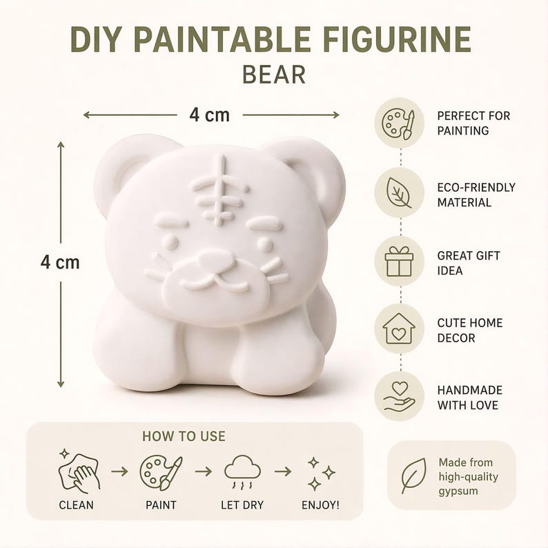 Kit para pintar animales de la selva | Kit de pintura de safari para niños | Manualidades con yeso | Recuerdo de fiesta personalizado | Imán | Regalo creativo imagen 8