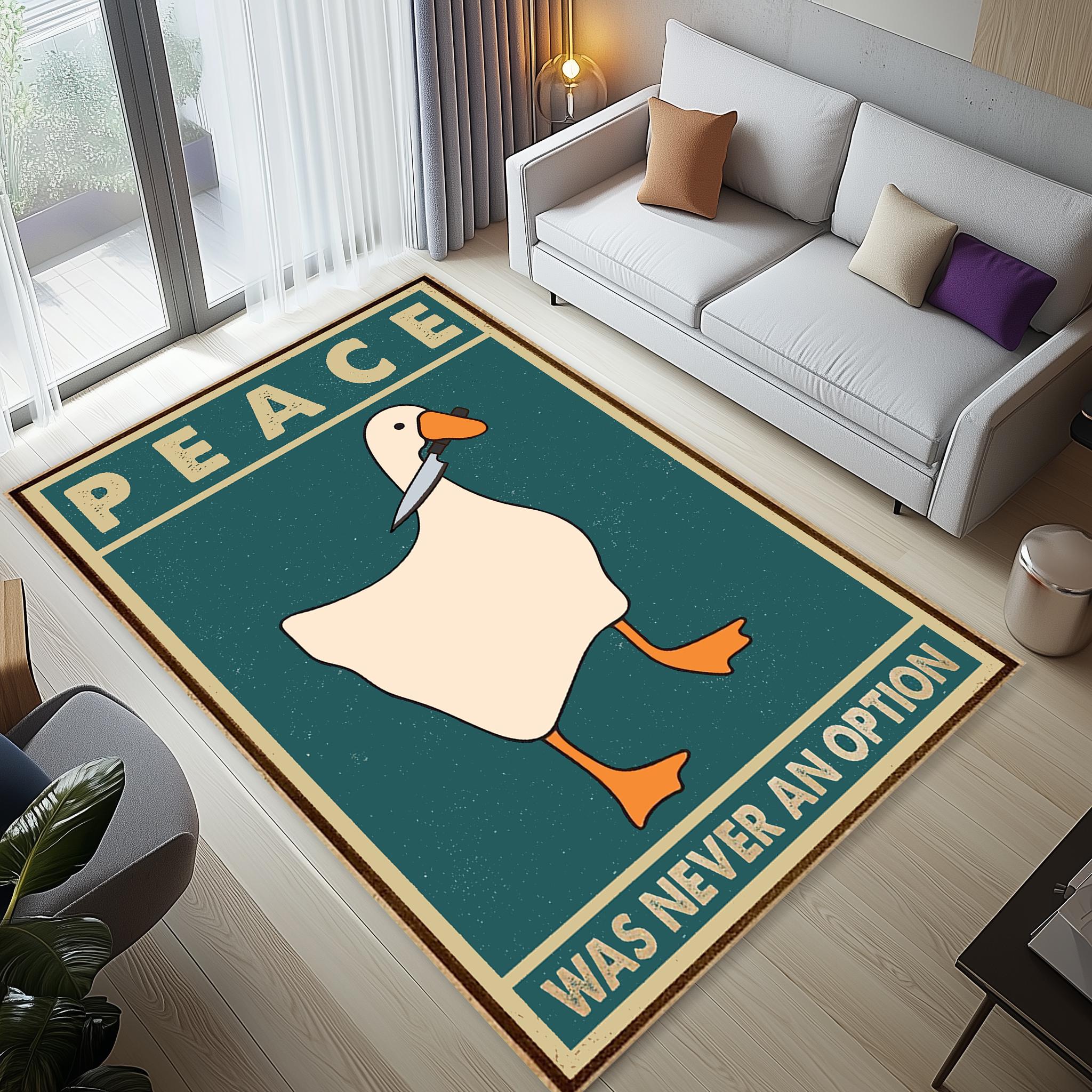 Funny Goose Meme Rug: Modern Art, Living Room Decor - Etsy