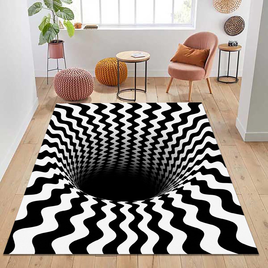 3d Patterned Rugs 3D Look Illusion Rug, 3D Effect Rug, 3D Area Rug, 3D Design Rug, Modern ...