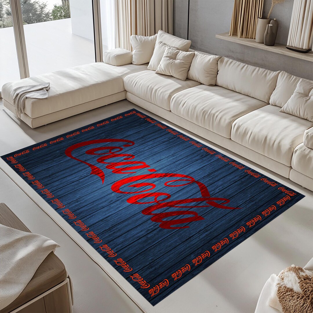 Coke Rug,coco Cola Retro Rug,coco Cola Rug,modern Rugcoke Gift,retro ...