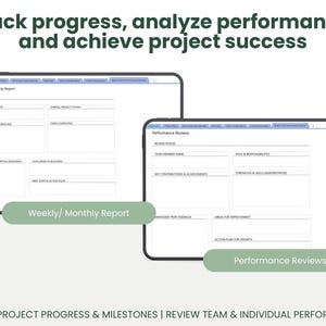 Employee Performance Onenote Template Onenote Project Management Planner for Work Template | Onenote ...