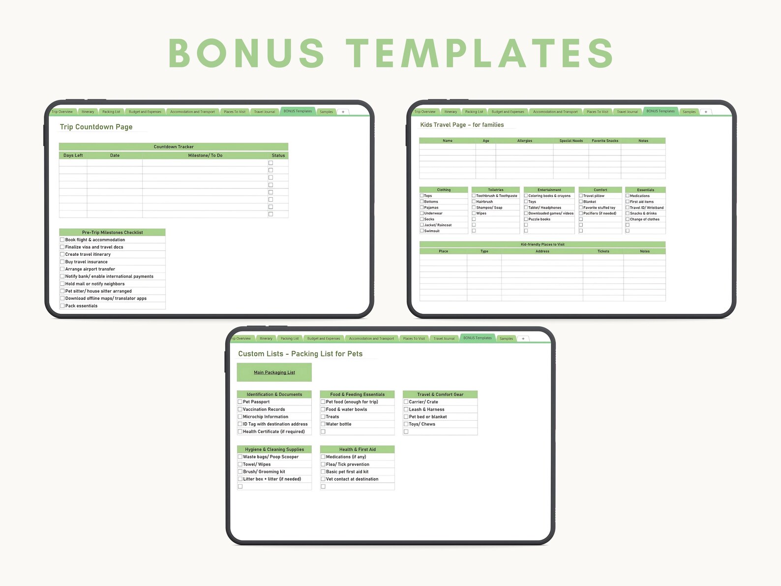 Onenote Template Travel Planner Digital Reusable Vacation Planner Daily ...