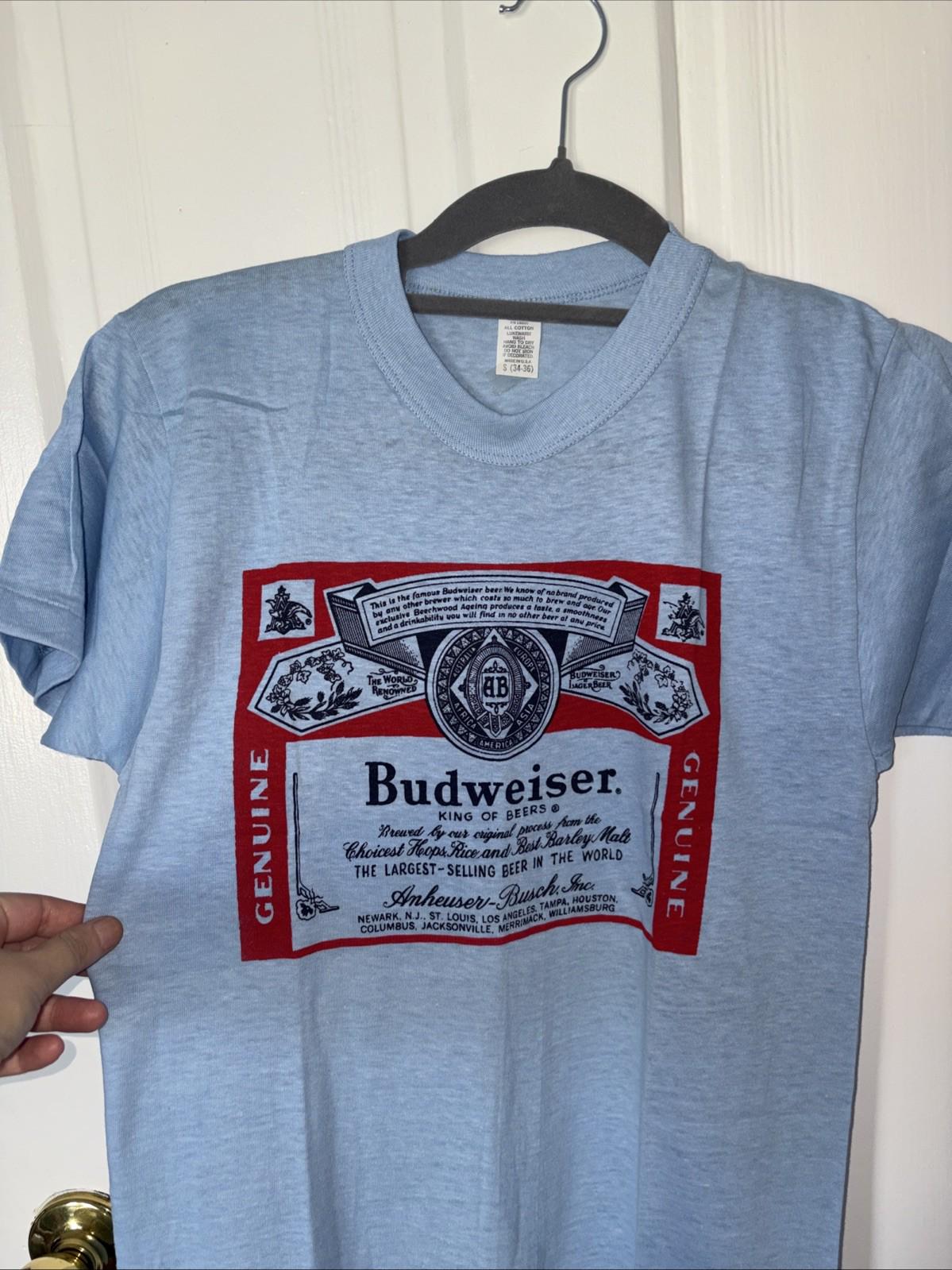 Vintage Budweiser Shirt - Etsy