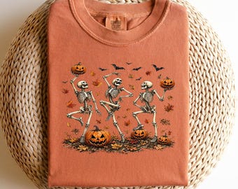 Spooky Skeleton Dance Doormat, Halloween Porch Mat, Funny Skeleton Welcome Mat, Goth Fall Decor, Spooky Season Entryway Rug