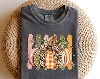 Autumn Pumpkin Patch Shirt, Fall Harvest Graphic Tee, Thanksgiving Decor, Rustic Autumn Apparel, Seasonal Print