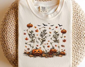 Grim Reaper Skeleton Shirt, Spooky Halloween Costume Tee, Funny Skeleton Graphic T-Shirt, Dark Art Apparel
