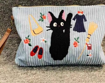 Kiki's delivery service Jiji hand bag purse black cat lovers Japan decoration cat lovers Gift
