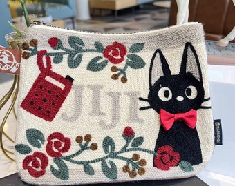 Kiki's delivery service My Neighbour Totoro Jiji zipped  bag black cat lovers Japan decoration cat lovers Gift