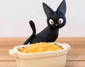 Kiki's delivery service Jiji fish pie lipstick accessories holder black cat lovers Japan decoration cat lovers Gift
