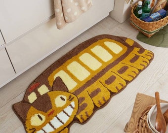 My Neighbour Totoro the cat bus Kitchen Mat Rug carpet Floor Door Room Japan decoration cat lovers Gift