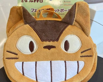 Cat Bus My Neighbour Totoro zipped bag with strap cat lovers Japan decoration cat lovers Gift