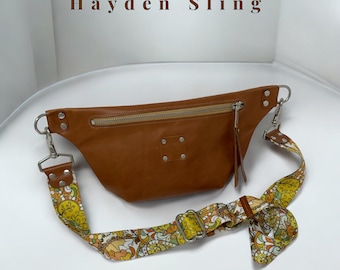 Heyden Sling Bag, Leather Crossbody Bag