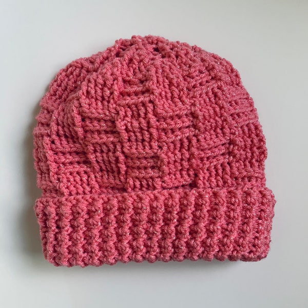 Basket Weave Beanie Etsy