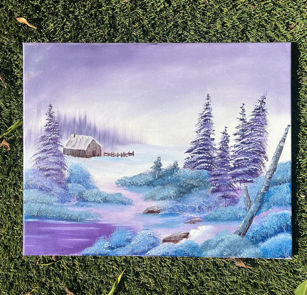 Winter Wonderland/cozy Cabin - Art Print - Etsy