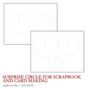 Surprise Circle voor december documenteren + scrapbooking + kaarten maken (.studio3- + .SVG-bestanden)