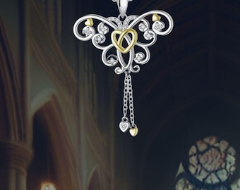Butterfly Love Heart Necklace 925 Sterling Silver Butterfly Jewelry For Women
