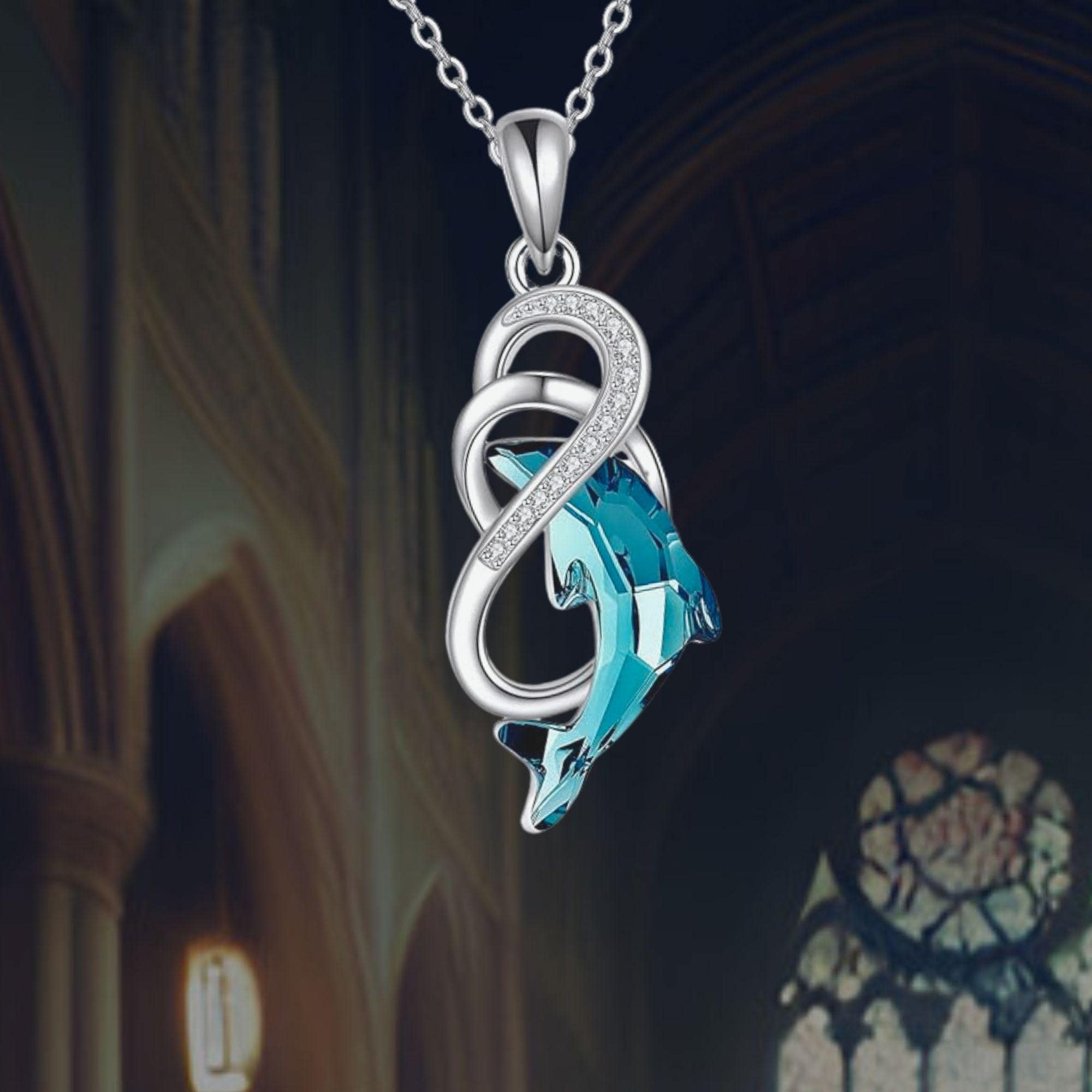 Collana in argento Sterling 925 collana con ciondolo in zircone piccolo