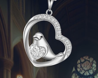 Manatee Necklace 925 Sterling Silver Manatee Pendant Necklace for Women