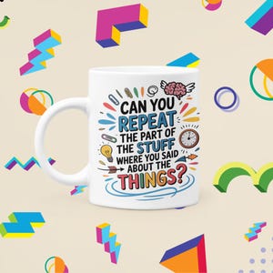 ADHD mug for adhd Funny gift for friend &quot;Living with ADHD&quot; funny coffee mug
