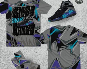 AJ 8 Aqua Kicks Over Chicks 3D Bomber Jacket, T-Shirt, Sweatshirt, Hoodie, Socks, Outfit To Match Sneaker