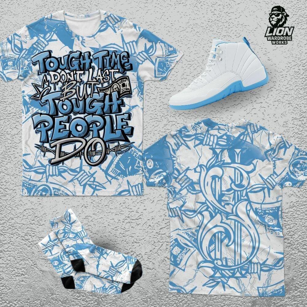 AJ 12 Melo Tough People Never Fall 3D, T-Shirt, Sweatshirt, Hoodie, Socks, Outfit To Match Sneaker