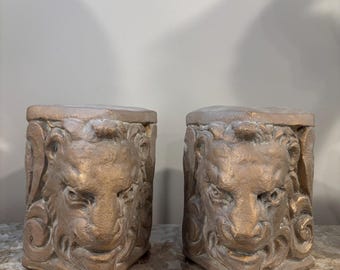 Vintage Pair of Cornerstone Lion Bookends