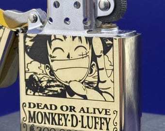 ワンピース　ONE PIECE　レーザー彫刻　ZIPPO風　オイルライターセット ワンピース ZIPPOライター風 オイルライター 10個セット 手配書