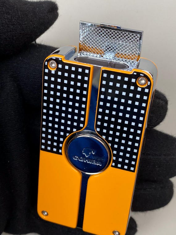 Cohiba Classic Jet Flame Cigar Lighter - Windproof Butane Torch With Cigar  Punch & Opener - Metal Refillable Pocket Lighter in Gift Box