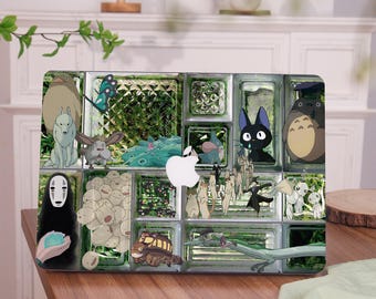 Coque MacBook Air 13/15/11 pouces avec collage de personnages nostalgiques M4 M3 M2 M1 MacBook Pro 13 16 15 14 Coque rigide 2025 2026 Cadeau pour les amateurs d'anime