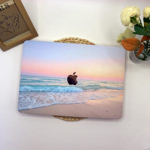 MacBook Tasche ästhetik Strand Himmel MacBook Air 11/13/15 M2 M3 Pro 13 14 16 Zoll Natur Blau Rosa Landschaft Sunrise Trendy elegante Hülle