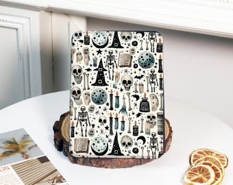 Magical Skeletons Halloween Kindle Case: Bookish Devil E-reader Cover,Kindle Colorsoft 2025 Paperwhite 12/11th Case with Auto Wake/Sleep