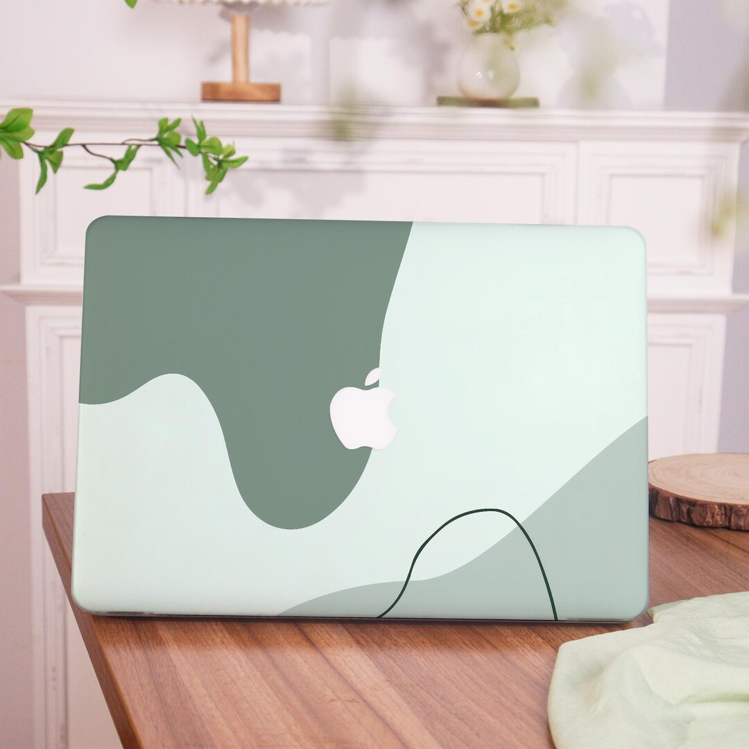 Art Line Green MacBook Case Protect Cover for New MacBook Pro 14 Case ...