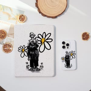 Uroczy futerał z motywem G-Dragona do iPhone'a 15 14 ProMax Plus 13 12 Mini, etui na iPada 10,2", iPada 10/9, iPada Air 7/5/4, Mini 7 Pro 12,9".