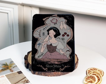 Dark Snow White Kindle Case for New Kindle Case, Colorsoft 2025 E-reader Cover for Bookish, Paperwhite 12/11/10th Cover with Auto Wake/Sleep