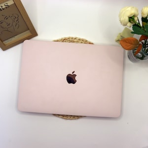 Gedempte Roze Hardshell Laptophoes voor MacBook Pro 16 15 Air 15 14 13 11 MacBook Retina 15 13 12 Apple Laptop Sleeves 2024 2023 Cover