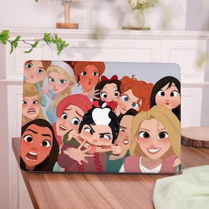 Cartoon Princess Macbook Pro 16 2024 Hard Macbook Air 15 2023 case M4 Macbook Pro 13 inch case Retina 14 Hard Case Macbook Air 13 2025 Case