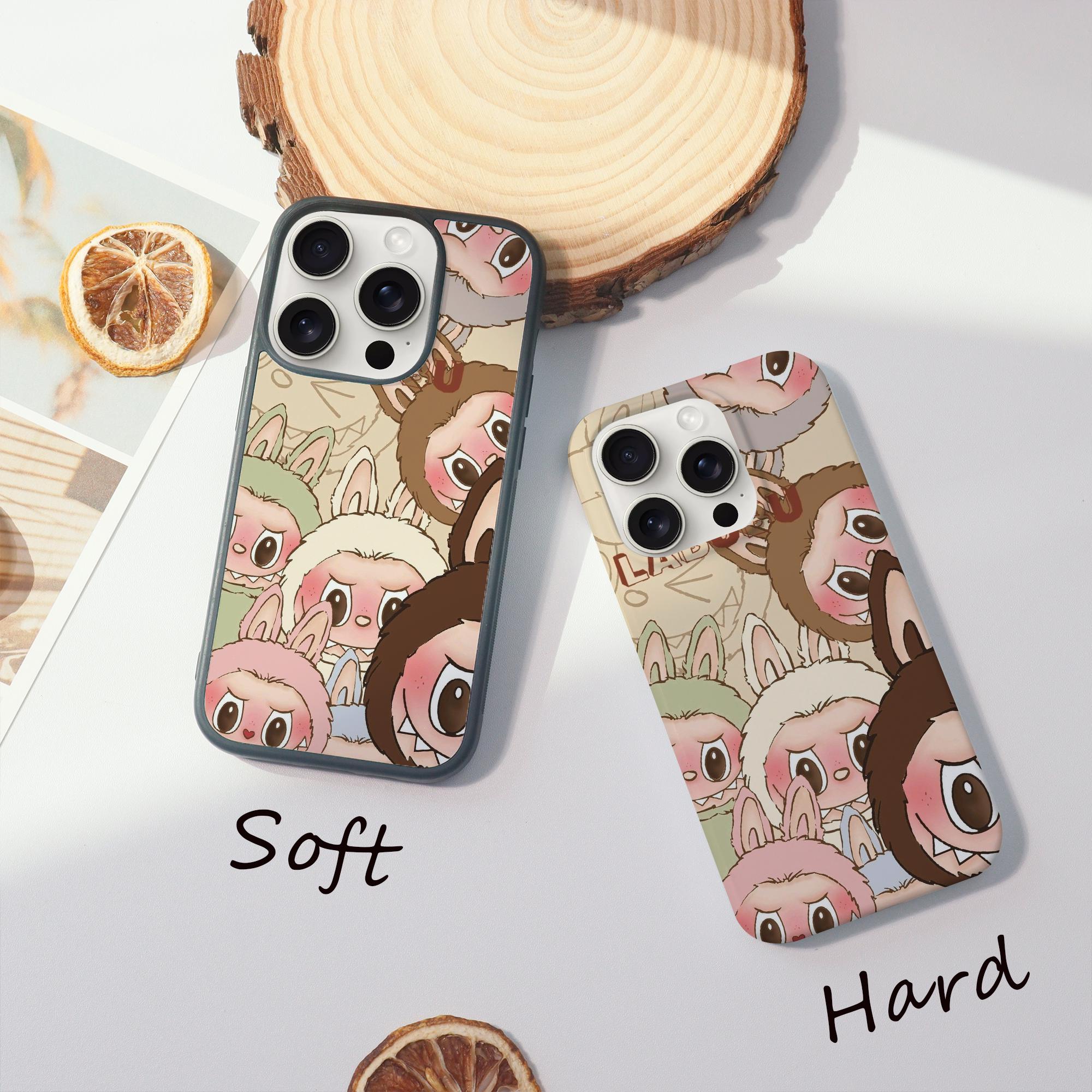 Cute Labubu Cartoon Case for iPad & iPhone 15 14 Promax Plus