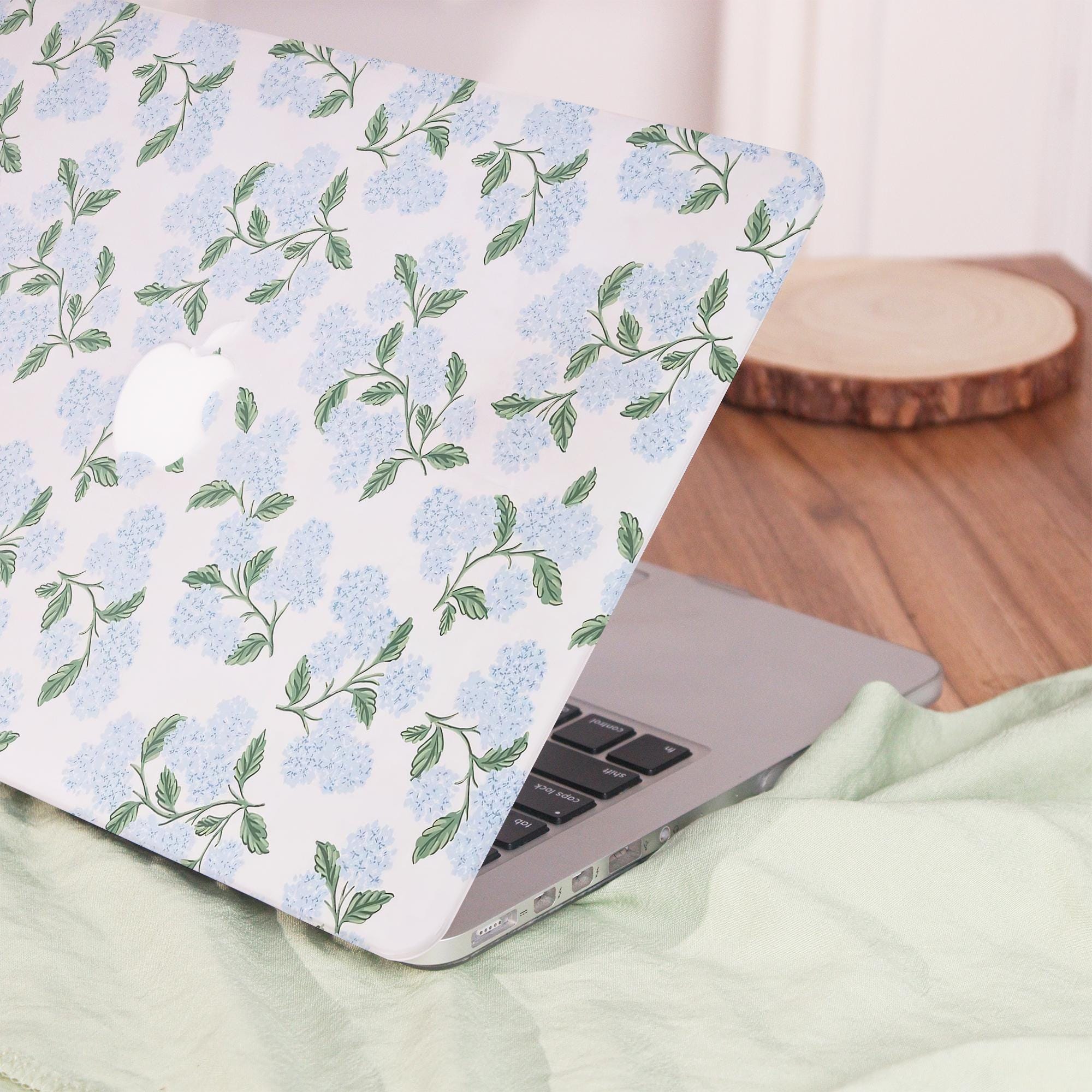 Blue Flower Leaf Hardshell MacBook Case for MacBook Air 15/13/11
