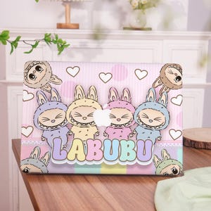 Cute Cartoon Labubu Macbook Pro 16/14 2025 Hard Macbook Air 15 2025 case M4 Macbook Pro 13 in. case Retina 15 Cover Macbook Air 13 2025 Skin